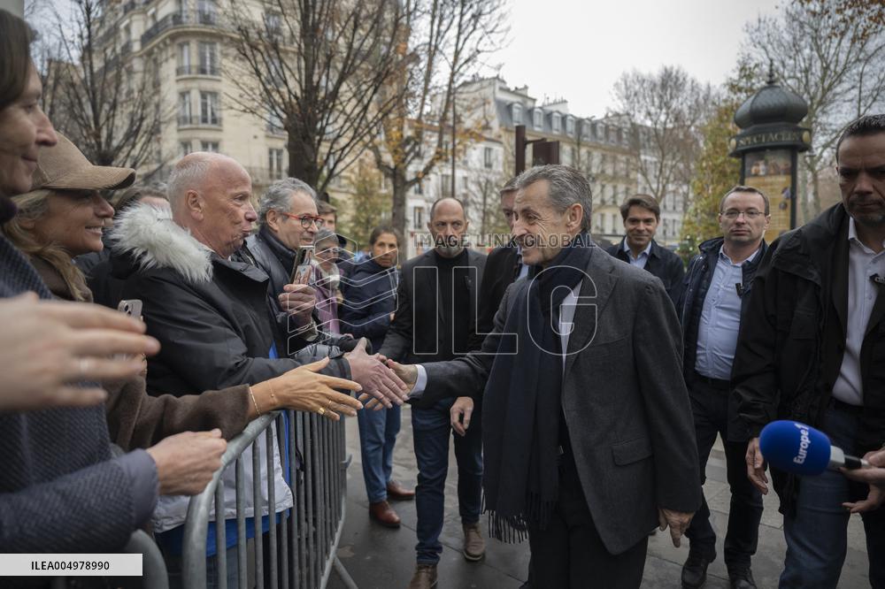 Nicolas Sarkozy At Book Signing Event - Paris