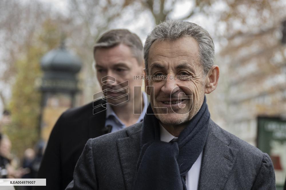 Nicolas Sarkozy At Book Signing Event - Paris