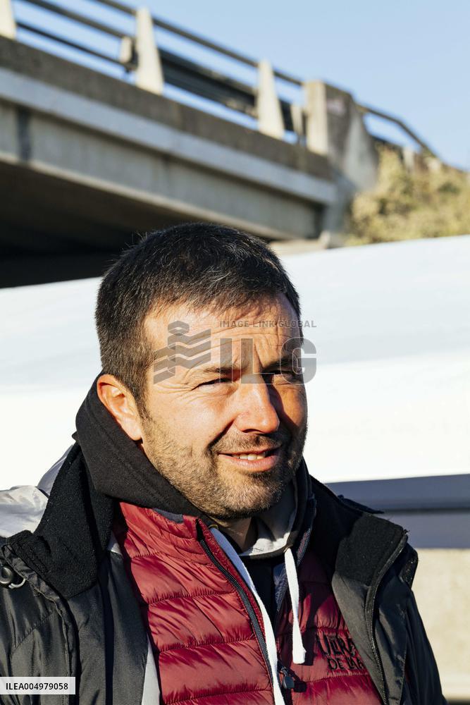 Farmers Blockade On The A64 Motorway Near Carbonne - France