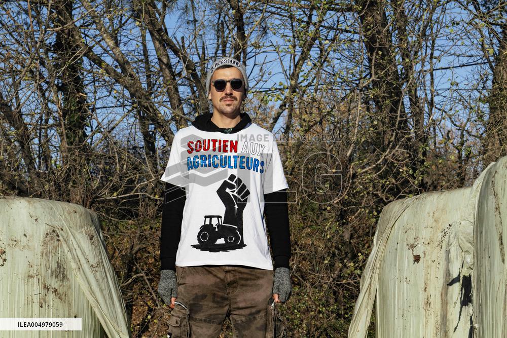 Farmers Blockade On The A64 Motorway Near Carbonne - France