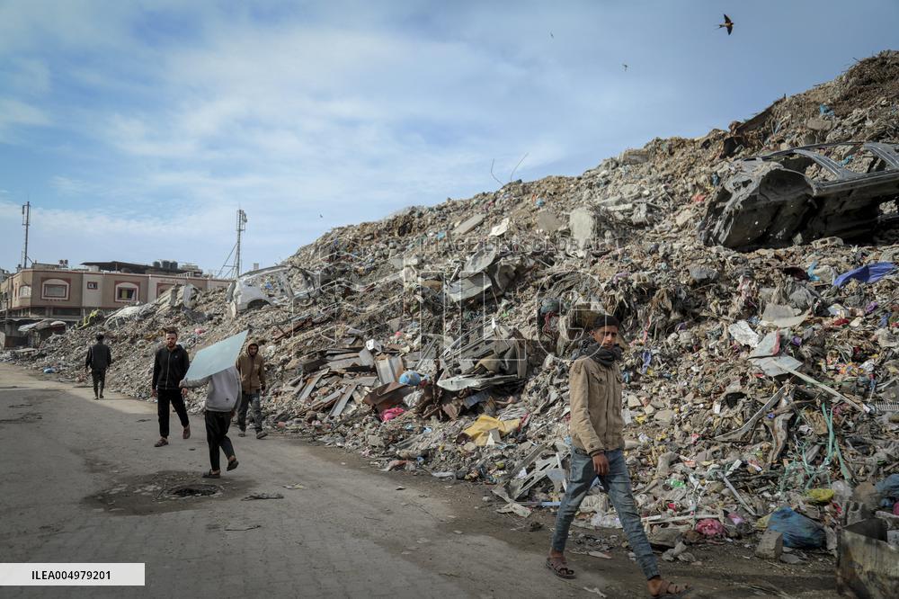 Destroyed Firas Public Market - Gaza
