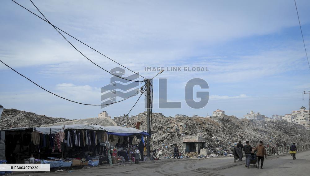 Destroyed Firas Public Market - Gaza