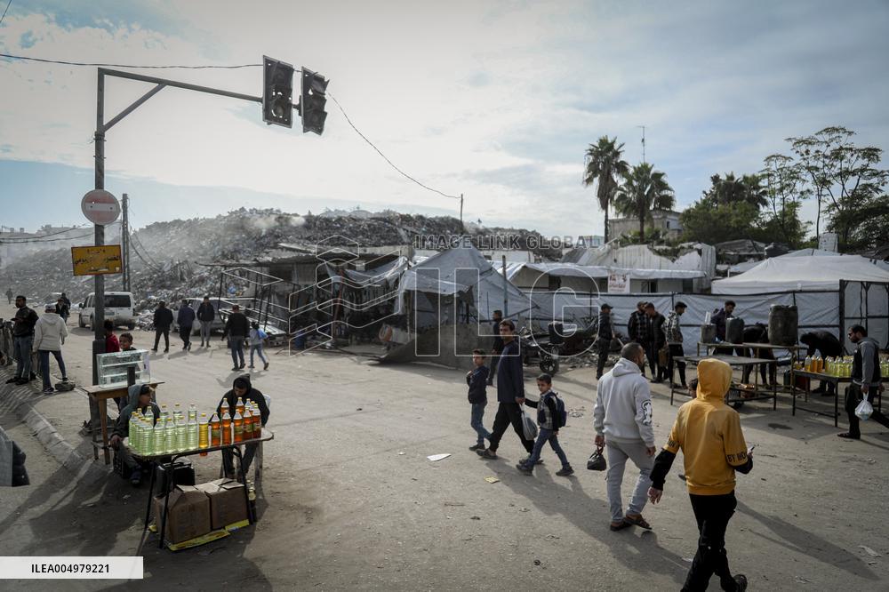 Destroyed Firas Public Market - Gaza