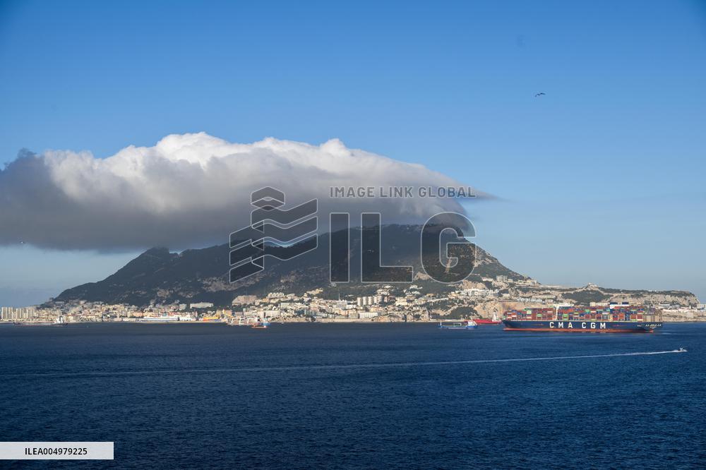 Gibraltar From a Cruise Ship