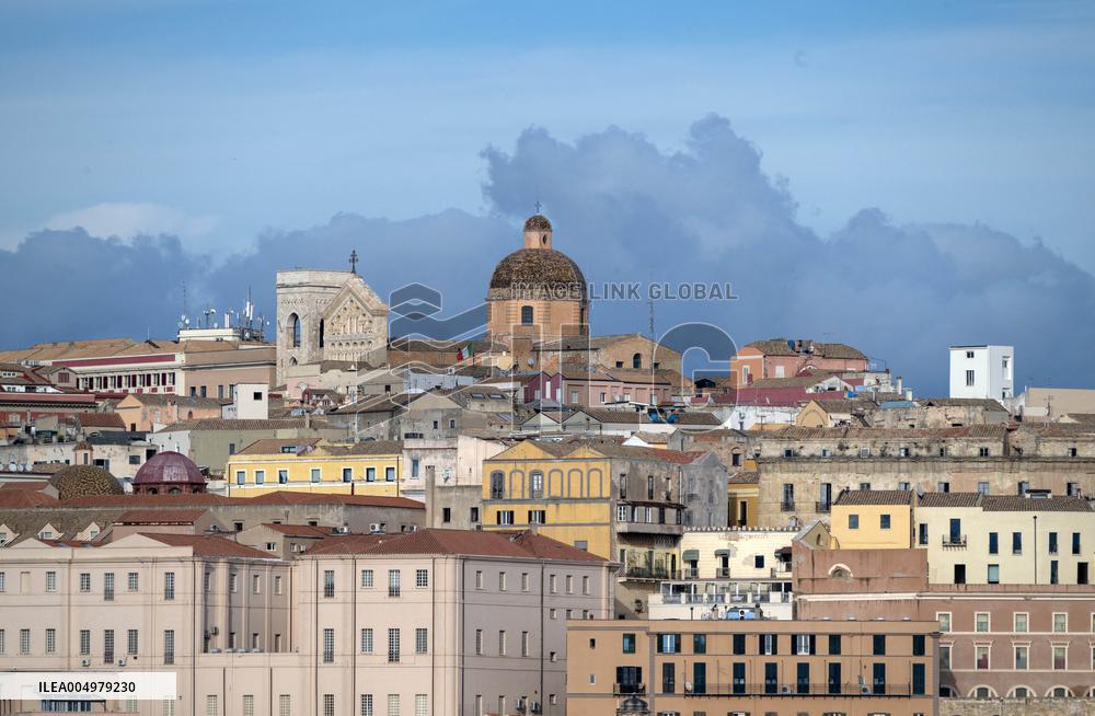 Port of Cagliari in Sardinia, Italy
