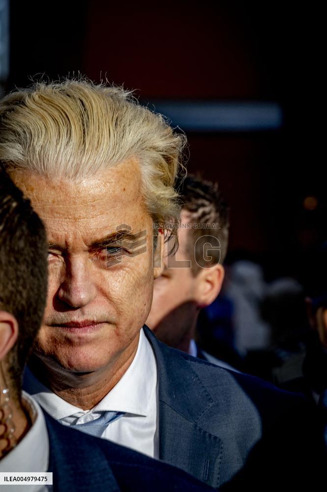 Geert Wilders Starts Tour Of Asylum Center - Papendrecht