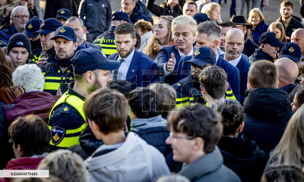 Geert Wilders Starts Tour Of Asylum Center - Papendrecht