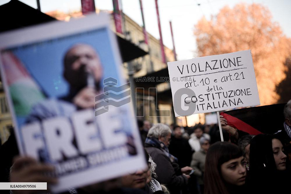 Rally for Palestine and in support for Mohamed Shahin - Turin