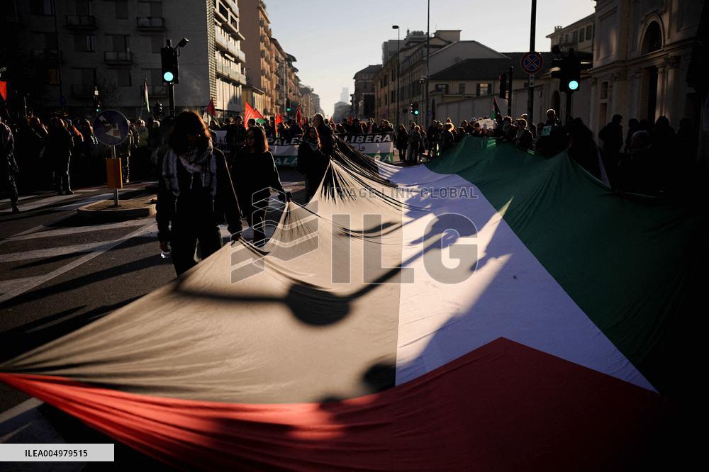 Rally for Palestine and in support for Mohamed Shahin - Turin