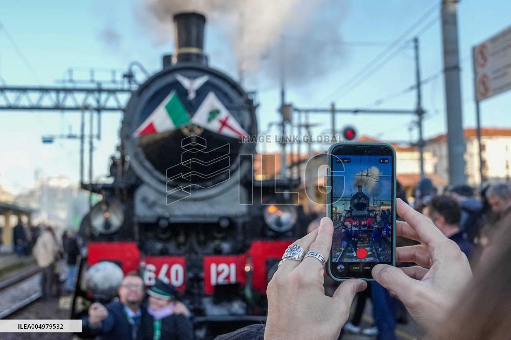 Last Farewell To Milan Steam Train - Italy