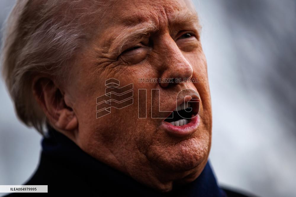 DC: President Trump Departs White House for Army-Navy Football Game