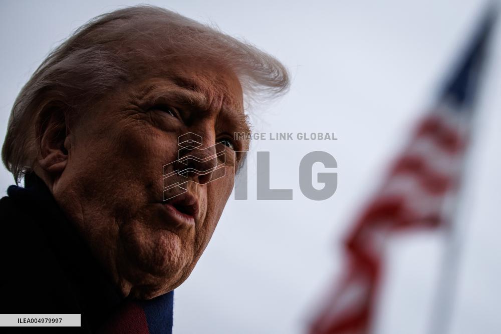 DC: President Trump Departs White House for Army-Navy Football Game