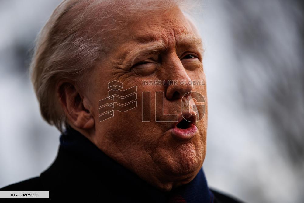 DC: President Trump Departs White House for Army-Navy Football Game