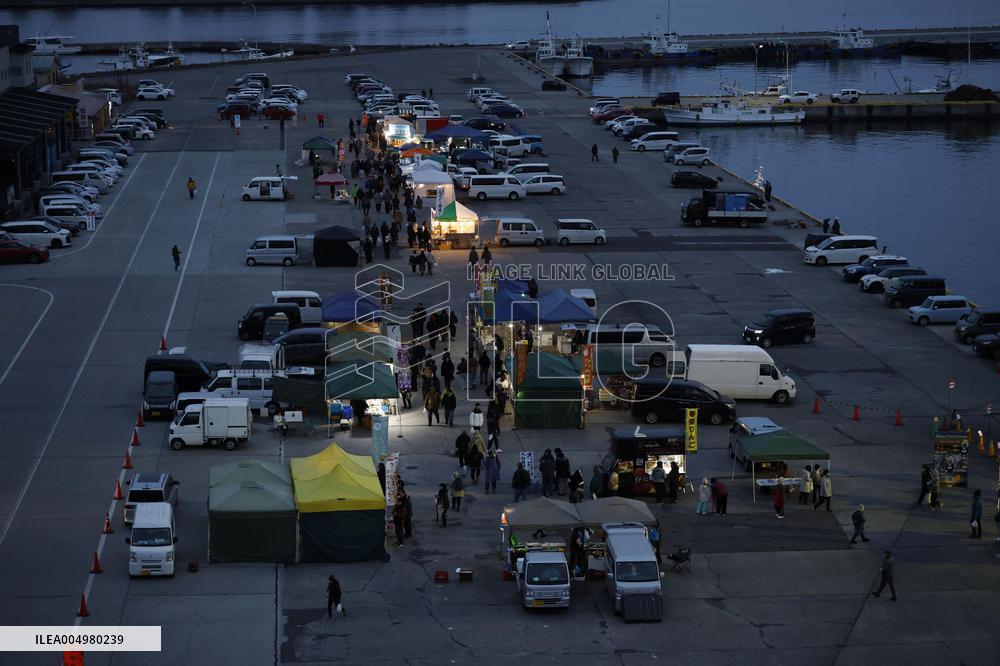 Aftermath of powerful earthquake in Aomori Pref.