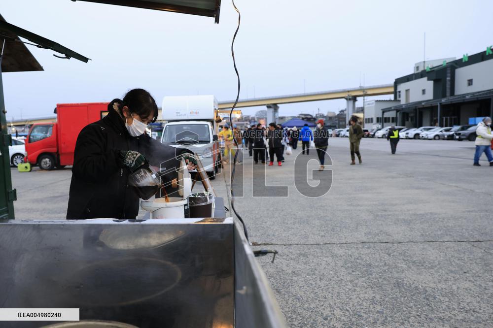 Aftermath of powerful earthquake in Aomori Pref.