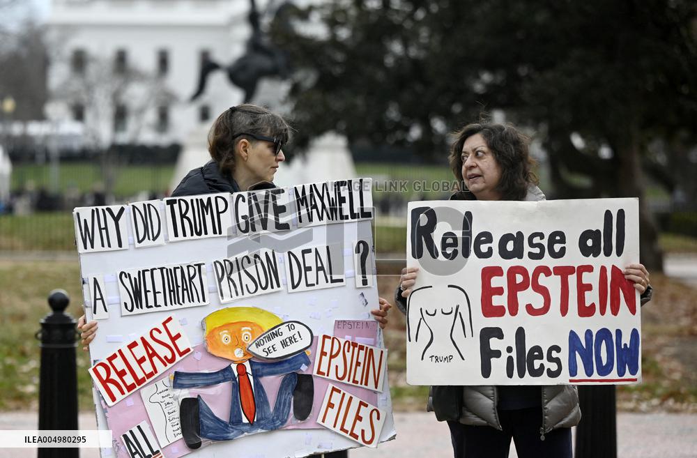 A “Trump Must Go” protest in Washington DC