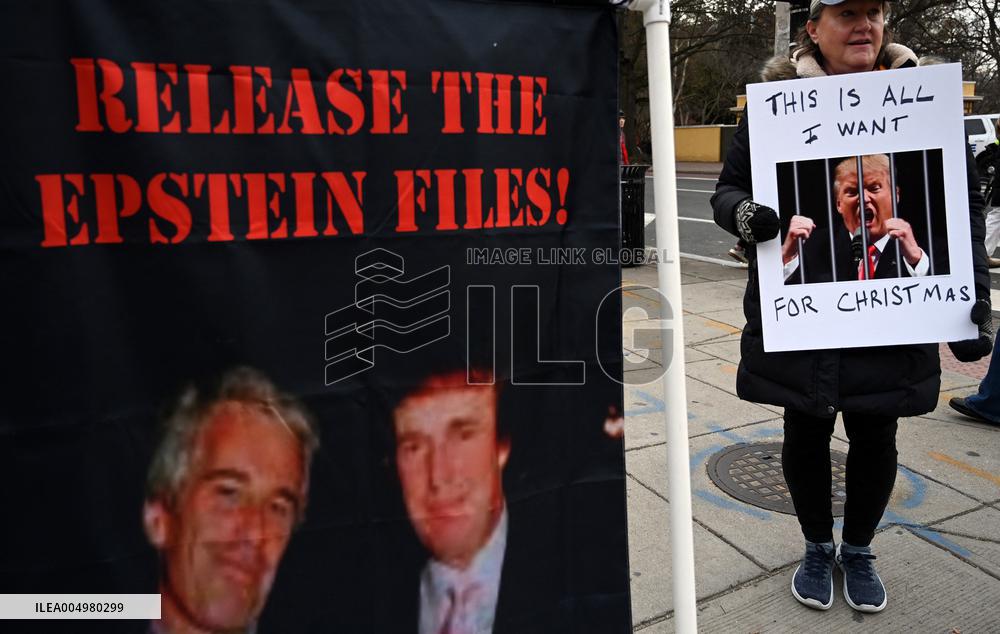 A “Trump Must Go” protest in Washington DC