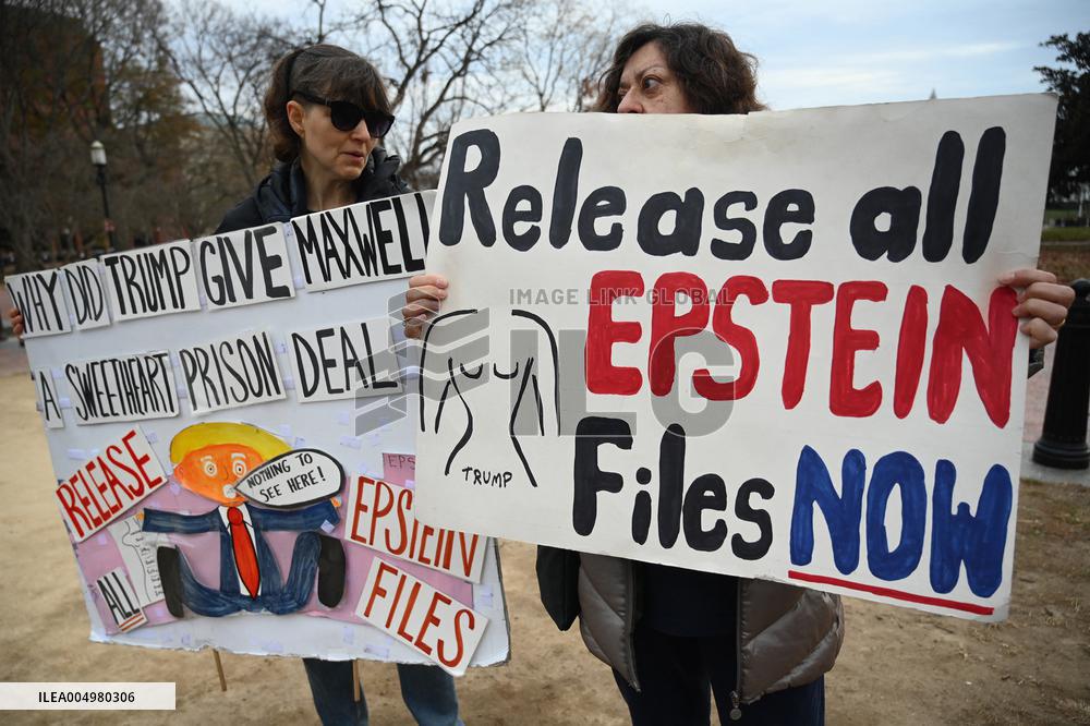 A “Trump Must Go” protest in Washington DC
