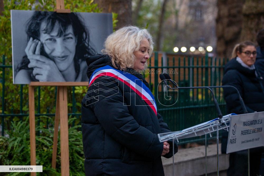 Inauguration of The Jane Birkin Footbridge - Paris