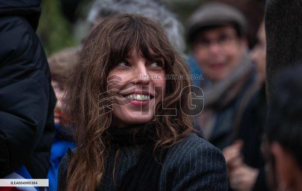 Inauguration of The Jane Birkin Footbridge - Paris