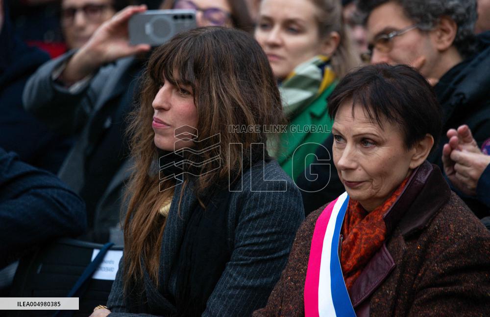 Inauguration of The Jane Birkin Footbridge - Paris