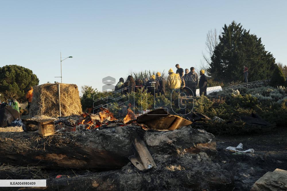 Farmers Protest Against Government's Health Policy on CND - France