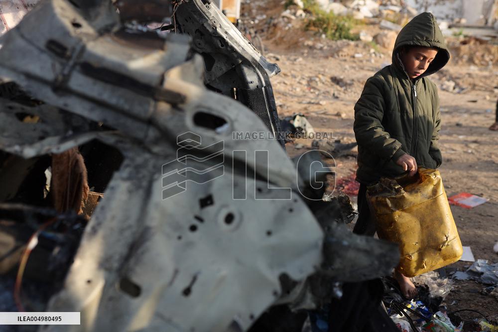 Israeli airstrike on Al-Rashid Street - Gaza City