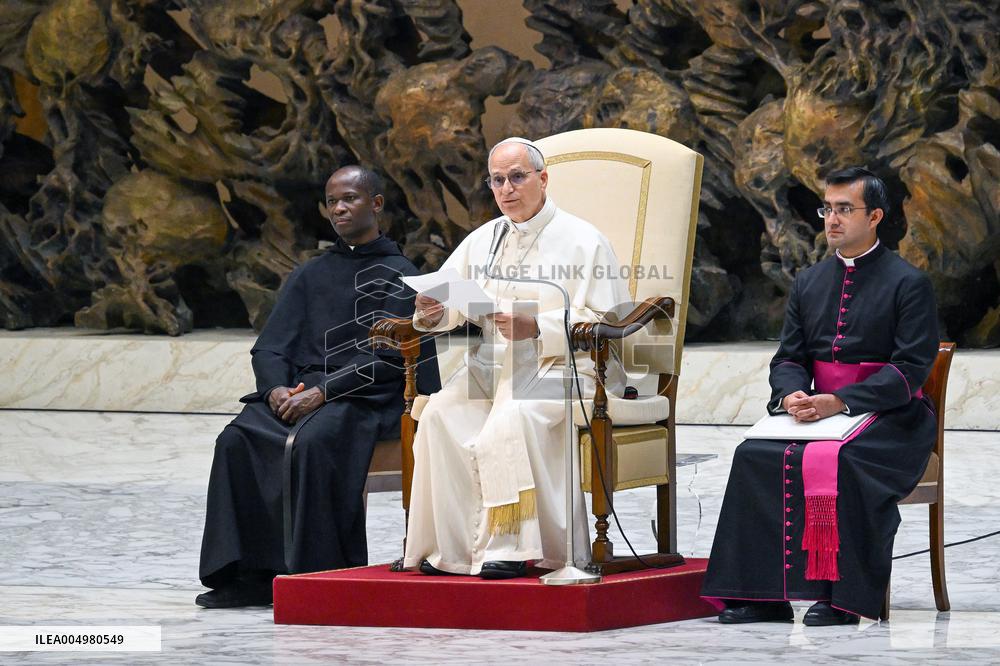 Pope Leo XIV At Audience With Jubilee of Italian Diplomacy Participants - Vatican