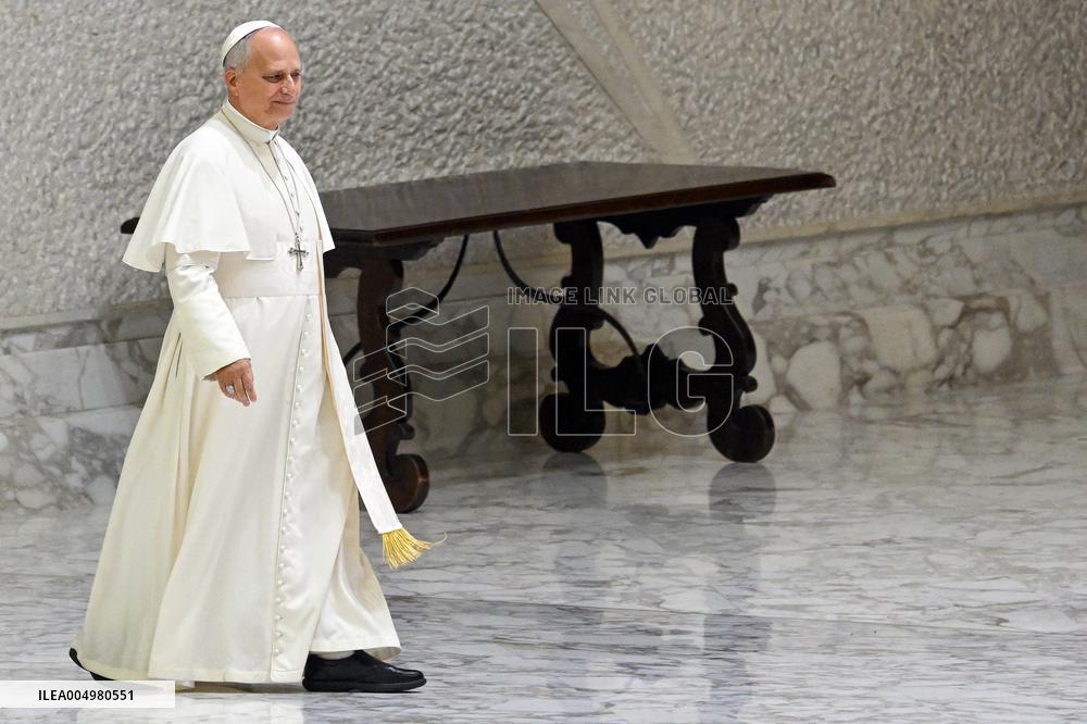 Pope Leo XIV At Audience With Jubilee of Italian Diplomacy Participants - Vatican