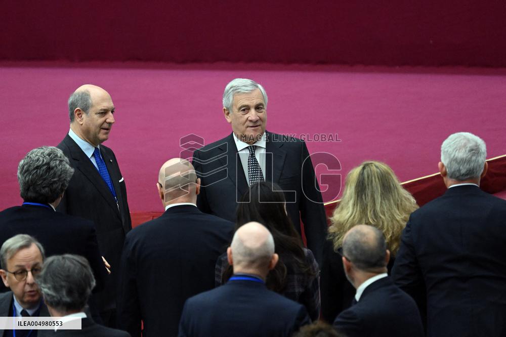 Pope Leo XIV At Audience With Jubilee of Italian Diplomacy Participants - Vatican