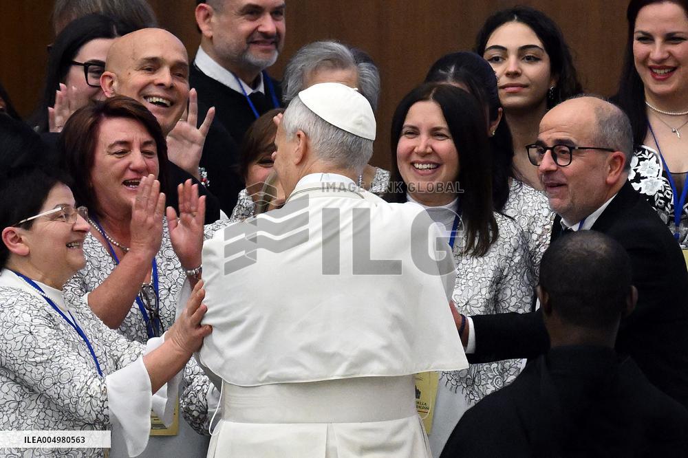 Pope Leo XIV At Audience With Jubilee of Italian Diplomacy Participants - Vatican