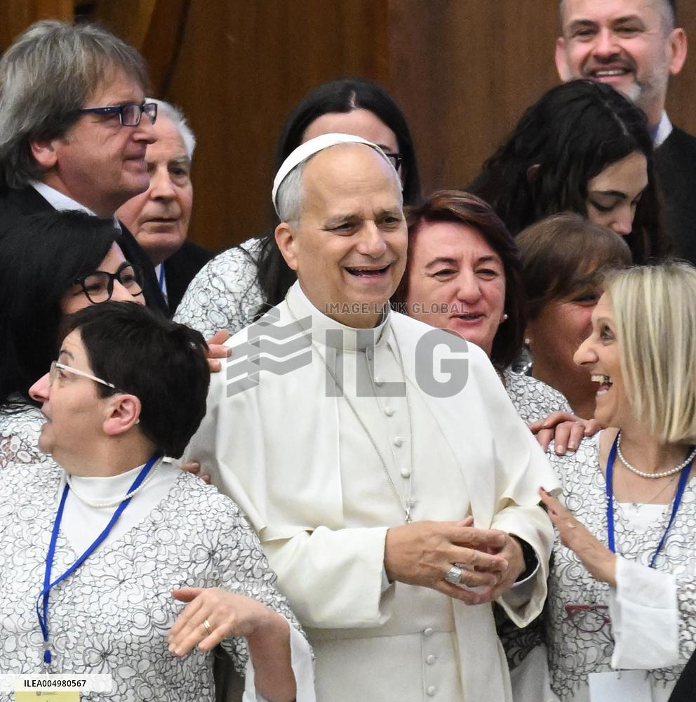 Pope Leo XIV At Audience With Jubilee of Italian Diplomacy Participants - Vatican