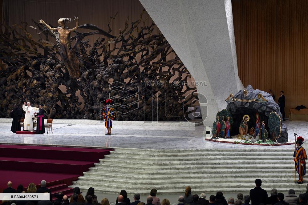 Pope Leo XIV At Audience With Jubilee of Italian Diplomacy Participants - Vatican