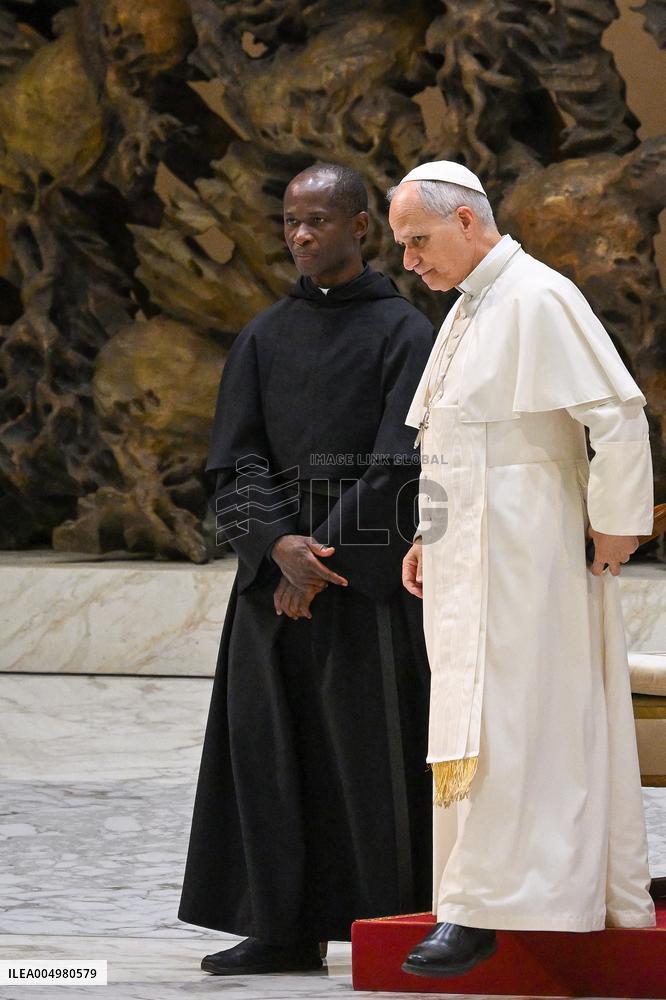 Pope Leo XIV At Audience With Jubilee of Italian Diplomacy Participants - Vatican