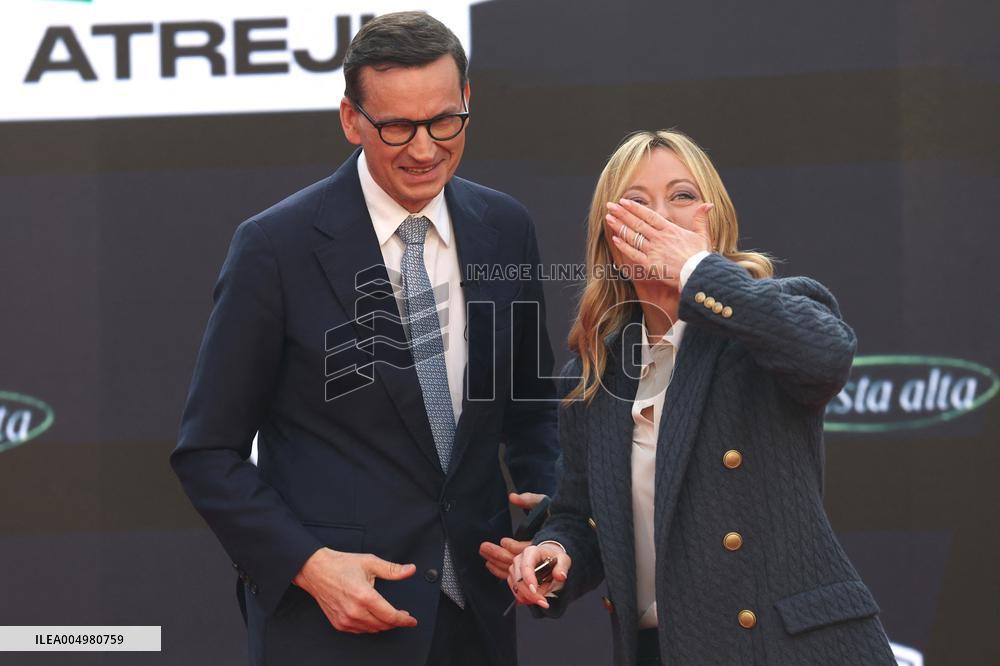 Giorgia Meloni And Daughter At Last Day of Atreyu 2025 - Rome