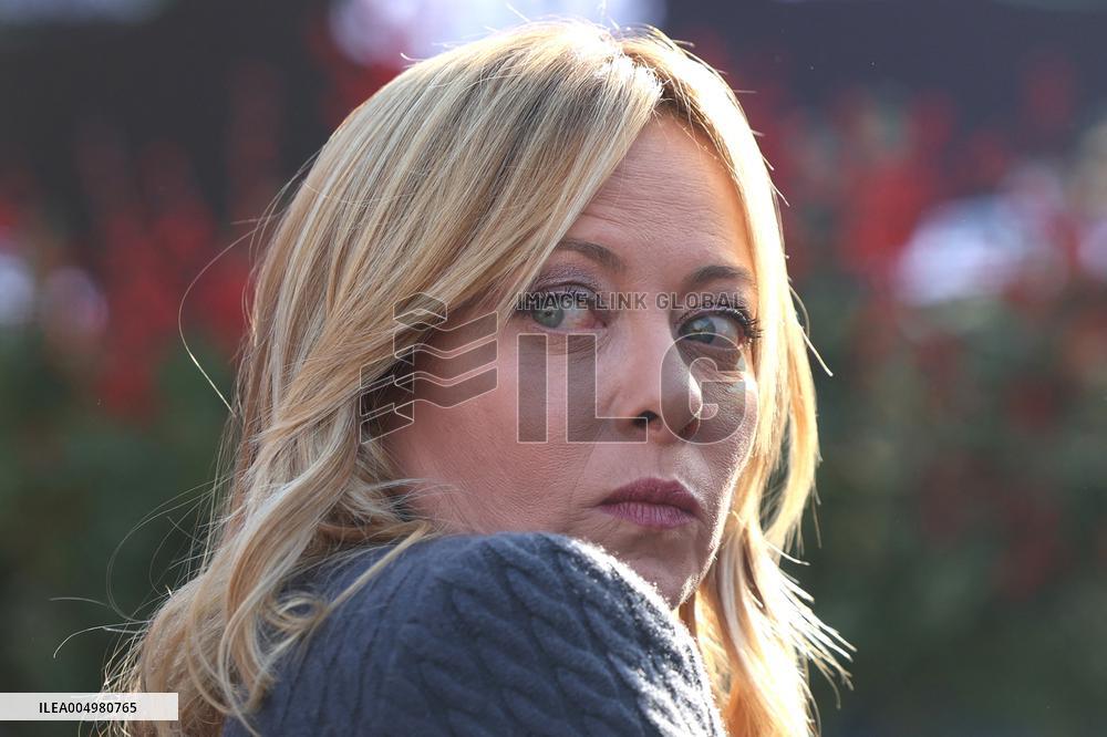 Giorgia Meloni And Daughter At Last Day of Atreyu 2025 - Rome