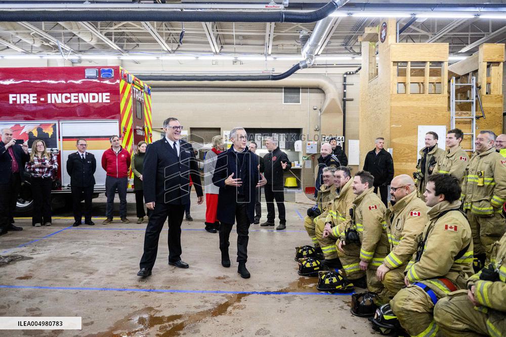 PM Mark Carney Visits Fire Station - Ottawa