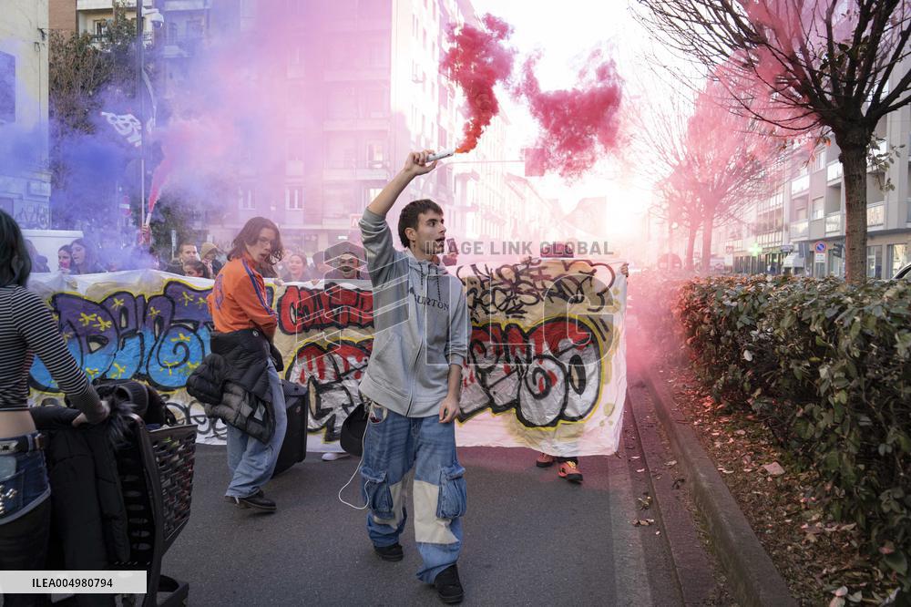 Student Protest - Milan