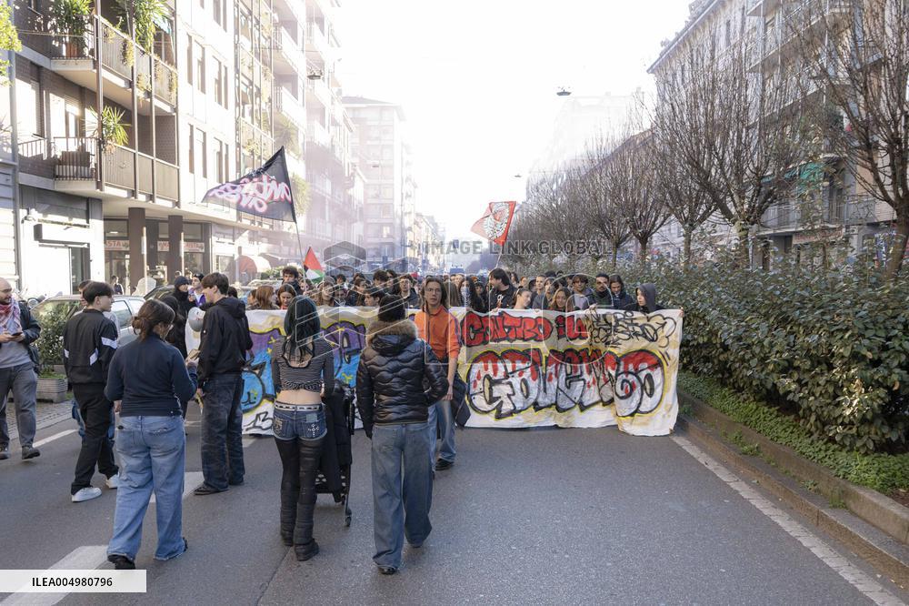 Student Protest - Milan