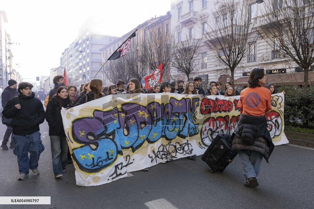 Student Protest - Milan