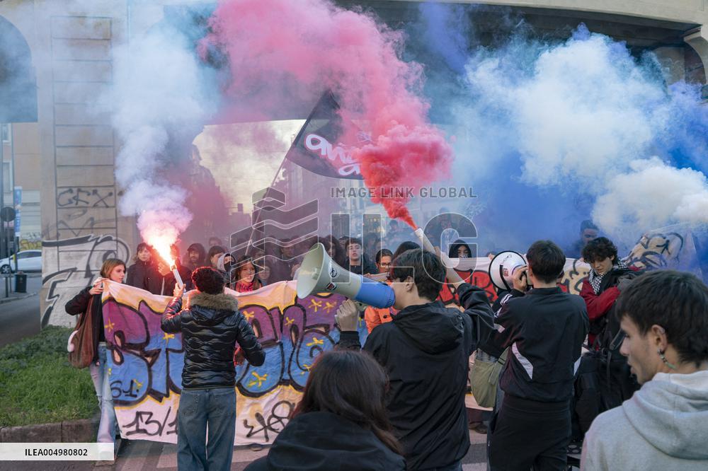 Student Protest - Milan