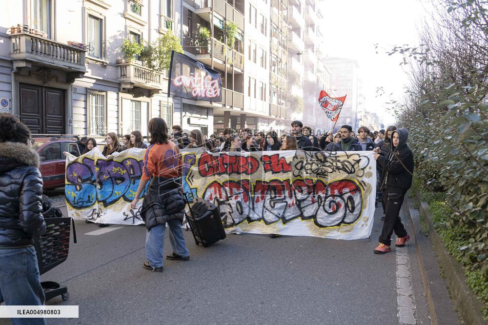 Student Protest - Milan