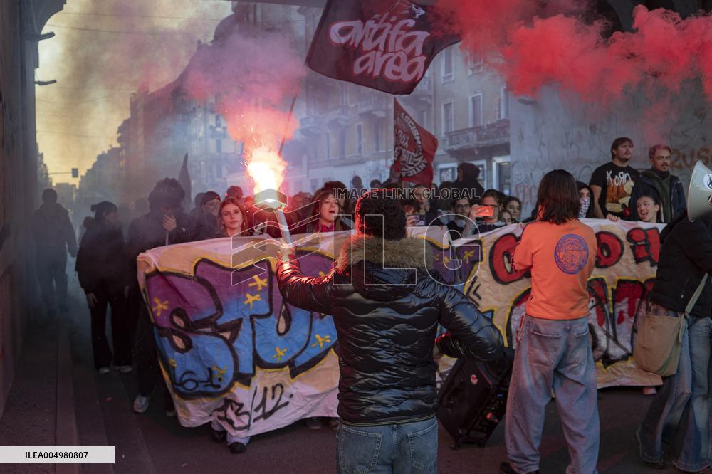 Student Protest - Milan