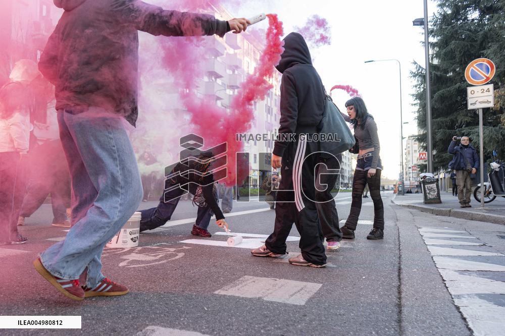 Student Protest - Milan