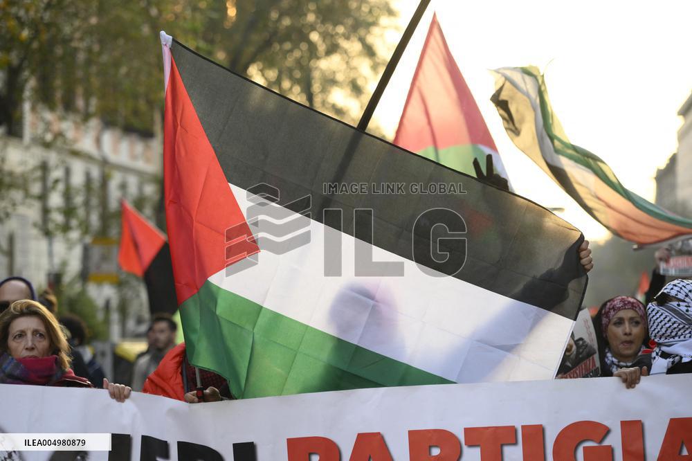 Pro-Palestine Demonstration - Rome