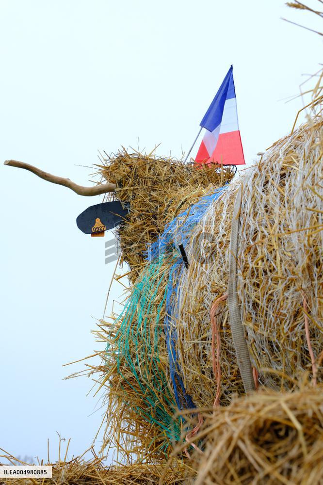 Farmers Protest And Blockade On Highway A64 - France
