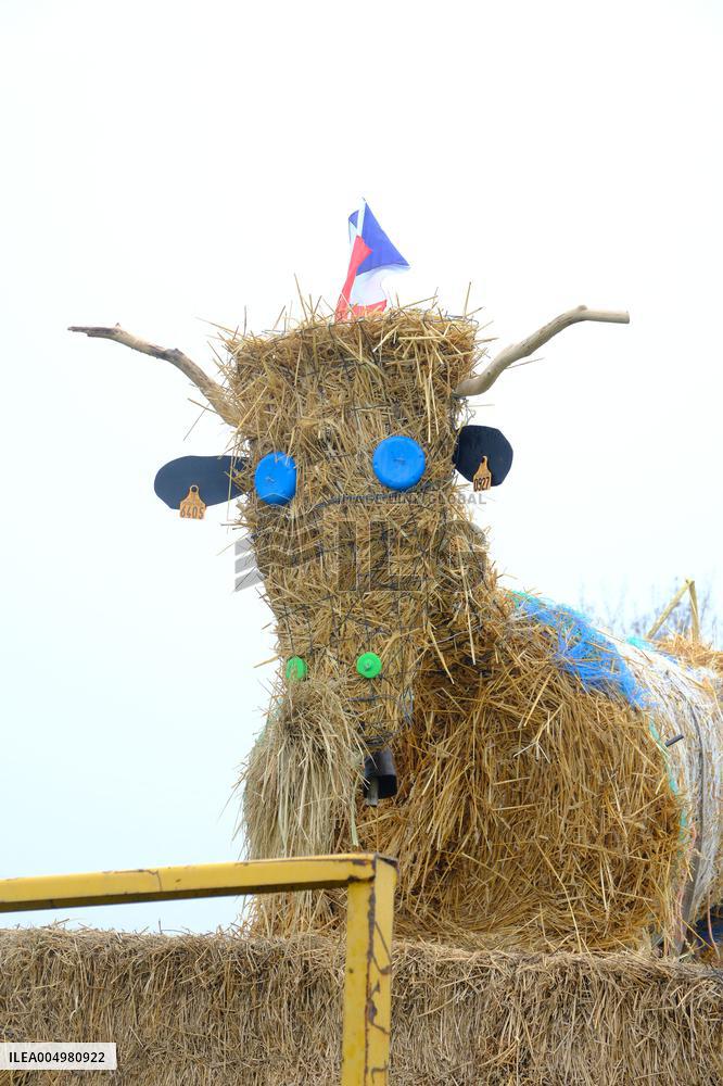 Farmers Protest And Blockade On Highway A64 - France