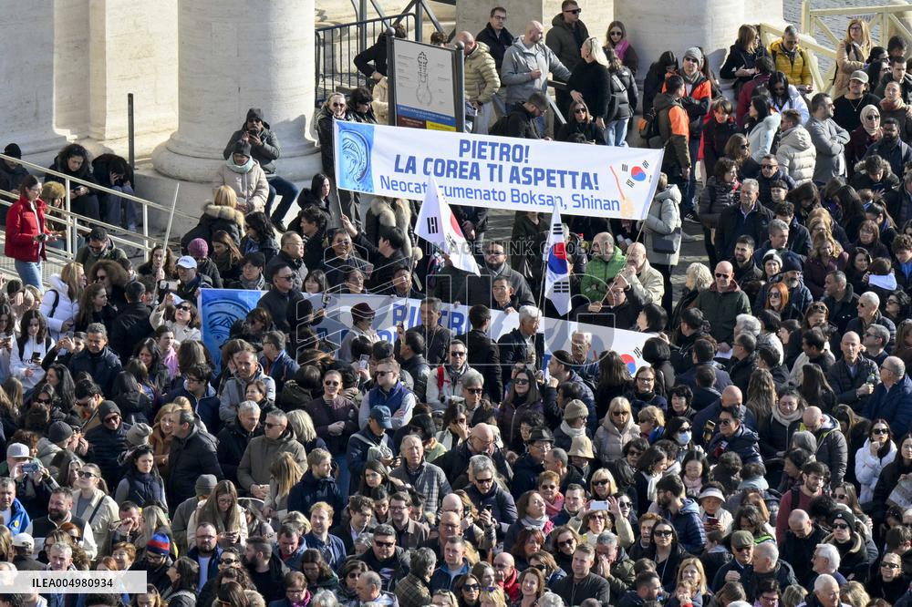 Pope Leo XIV Leads Angelus Prayer - Vatican