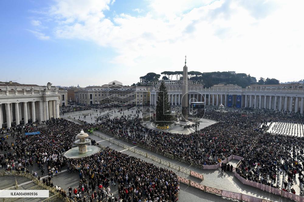 Pope Leo XIV Leads Angelus Prayer - Vatican