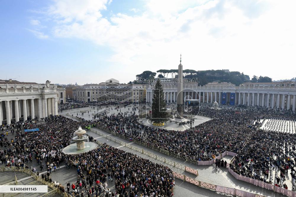 Pope Leo XIV Leads the Angelus Prayer - Vatican